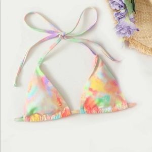 pastel tie-dye bikini set